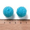 Chunky Resin Rhinestone Bubblegum Ball Beads RESI-S259-A05-3