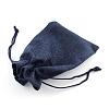 Polyester Imitation Burlap Packing Pouches Drawstring Bags ABAG-R005-9x7-12-3