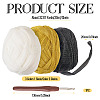 3 Skeins 3 Colors Polyester Yarn DIY-MB0002-06A-4