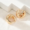 Brass Hoop Earrings for Women EJEW-U041-02G-1