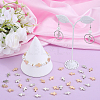 400Pcs 2 Colors CCB Plastic Beads CCB-SP0001-03-4