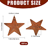 60Pcs Iron Pendants IFIN-GF0001-42B-2