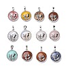 Natural & Synthetic Gemstone Pendants G-K321-01P-1