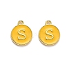 Golden Plated Alloy Enamel Charms ENAM-Q437-13S-1