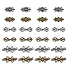 DICOSMETIC 24Pcs 6 Styles Alloy Snap Lock Clasps FIND-DC0005-13-1