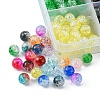 420Pcs 15 Colors Transparent Crackle Acrylic Beads CACR-FS0001-01-3