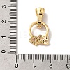 Brass Micro Pave Cubic Zirconia Fold Over Clasps KK-B098-01G-3