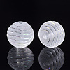 Transparent Acrylic Corrugated Beads X-TACR-S134-012-2