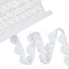 2.7~3 Yards Polyester Lace Trim SRIB-GF0001-30-1
