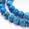 Natural Map Stone/Picasso Stone/Picasso Jasper Beads Strands G-F520-43-8mm-3