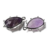 Natural Amethyst Pendants G-B009-02P-J-2