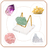 2Pcs 2 Colors Square Transparent Acrylic Mineral Crystal Display Stands ODIS-FG0001-60A-5
