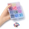 360Pcs 12 Colors Transparent Crackle Baking Painted Glass Beads Strands DGLA-YW0001-12-4