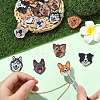 35Pcs 7 Styles Opaque Printed Acrylic Pendants OACR-CJ0002-64-5