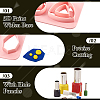  2Pcs 2 Style Trapezoid & Rectangle & Teardrop & Square ABS Plastic Plasticine Tools DIY-TA0005-58-4