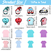 16Pcs 16 Styles Medical Theme Food Grade Eco-Friendly Silicone Focal Beads SIL-CA0003-31-2