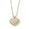 Golden Plated Heart with Constellation/Zodiac Sign Alloy Enamel Pendant Necklaces NJEW-H214-A08-G-2