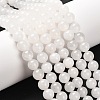 Natural White Jade Round Bead Strands X-G-P072-08-8mm-1