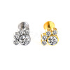 316L Surgical Stainless Steel & G23 Titanium Crystal Rhinestone Labrets for Women Men WG3A239-19-1