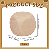 Schima Wood Blank Dice WOOD-WH0124-154B-2