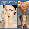 24Pcs 6 Styles 201 Stainless Steel Grooved Finger Ring Settings STAS-ME0003-12P-4