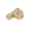 Brass Micro Pave Cubic Zirconia Pendants KK-A300-02G-P-2