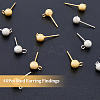 Unicraftale 40Pcs 2 Color 304 Stainless Steel Stud Earring Findings STAS-UN0044-44-3