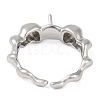 Brass Cuff Finger Ring Settings LS-KK-L219-15C-P-3