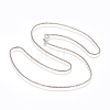 Rhodium Plated 925 Sterling Silver Chain Necklaces STER-L059-12A-2