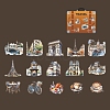 30Pcs 15 Styles Travel Theme PET Waterproof Self Adhesive Stickers PW-WG28760-01-1