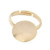 Adjustable Brass Pad Ring Setting KK-K414-01A-G-2