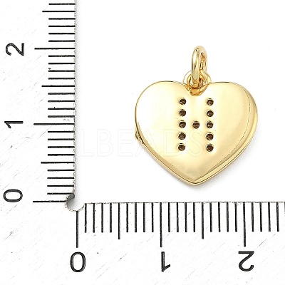 Brass Micro Pave Clear Cubic Zirconia Pendants KK-D229-01G-08-1