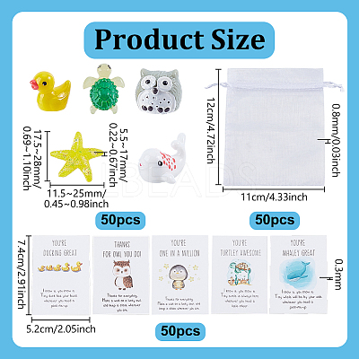 10 Bags Mini Resin Sculpture DJEW-GA0001-83-1