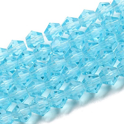 Transparent Glass Beads Strands EGLA-A039-T4mm-D20-1