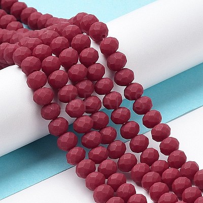 Glass Beads Strands EGLA-A034-P4mm-MD02-1