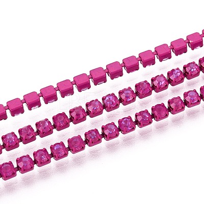 Iron Rhinestone Cup Chains CH-T006-05B-21-1