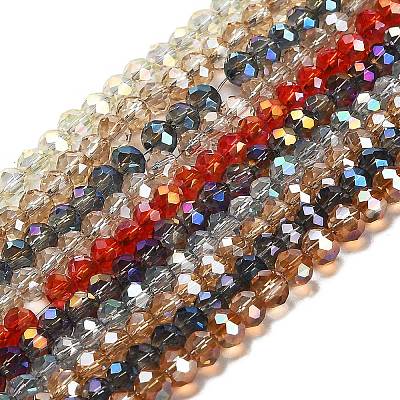 Electroplate Glass Beads Strands EGLA-D020-4x3mm-M2-1