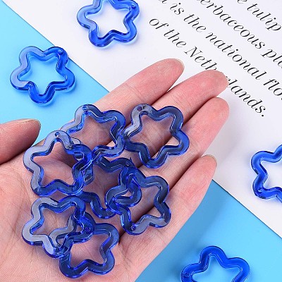 Transparent Acrylic Beads X-MACR-S373-24-B-1