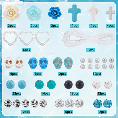 DIY Bracelet Making Finding Kits DIY-SC0032-36-1