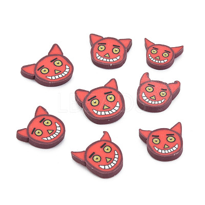 Halloween Handmade Polymer Clay Cabochons CLAY-N006-108-1