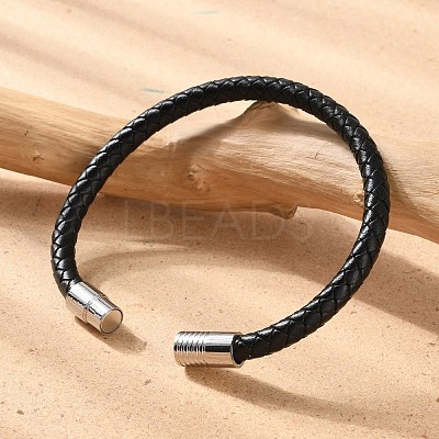 Mixed Braided Leather Cord Bracelets BJEW-I199-M-1