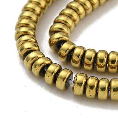 Electroplated Synthetic Non-magnetic Hematite Beads Strands G-K361-A04-02-1