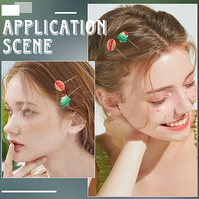80Pcs Alloy Hair Bobby Pin Cabochon Settings FIND-SC0021-62-1