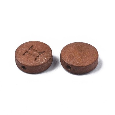 Laser Engraved Wood Beads WOOD-S053-53K-1