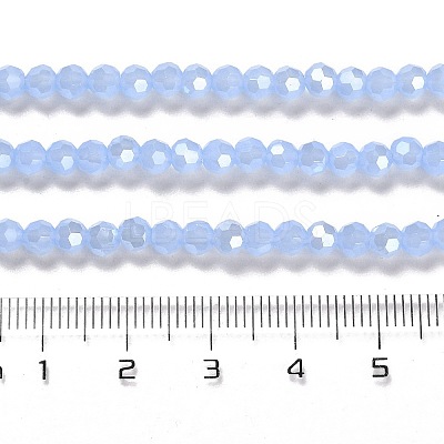 Electroplate Glass Beads Strands EGLA-A035-J4mm-A03-1