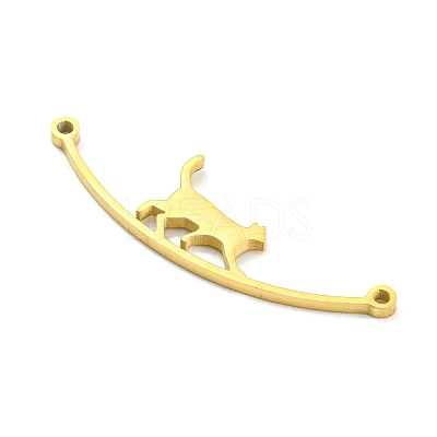 304 Stainless Steel Connector Charms STAS-Q255-02G-1