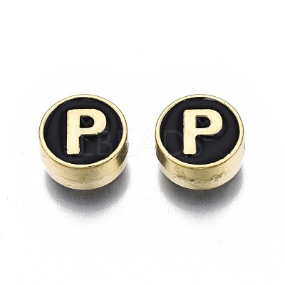 Alloy Enamel Beads ENAM-N052-006-02P-RS-1