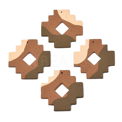 Handmade Polymer Clay Pendants CLAY-N010-039-A02-1