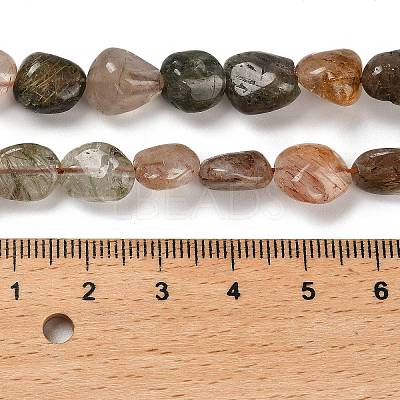 Natural Rutilated Quartz Beads Strands G-P497-01E-08A-1