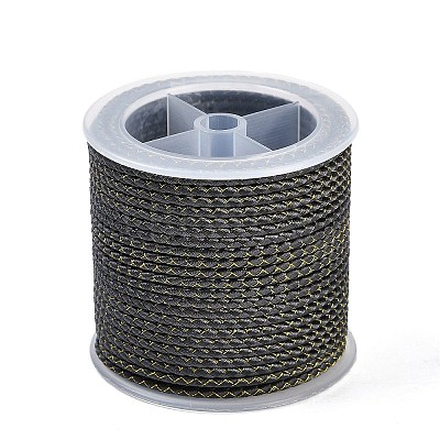11M Polyester Braided Cord with Cotton Core & Metallic Thread OCOR-Z006-01-10-1